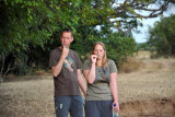 Johannes and Stephanie at the Bush Camp