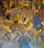 Artwork in the courtyard, The Livingstone Museum