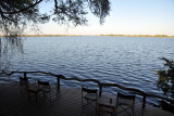 Pleasant terrace at Guma Lagoon Camp