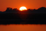 Sunrise from the terrace of Guma Lagoon Camp