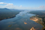 Zambezi River - Zambia on the left, Mana Pools National Park in Zimbabwe on the right