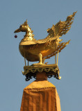 Marker where the Royal Barge of the Phaung Daw U festival sank in 1965