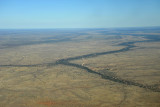Course of the Nossob through the Kalahari