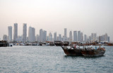Dhows in front of the Skyline of the West Bay, Doha (2010)