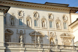 Sculpture on the faade of the Galleria Borghese