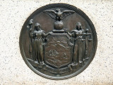Seal of the State of New York on the Smiths Artillery Regiment memorial