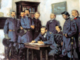 General U.S. Grant and the Union officers accepting the Confederate surrender