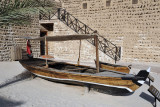 An old abra used to ferry passengers across Dubai Creek