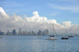 Sailboats off Amador, Panama City