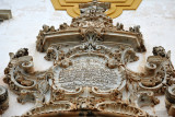 Dedication over the door of So Francisco de Assis dated 1763