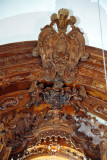 Detail of the woodcarving, So Pedro dos Clrigos, Mariana