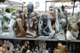 Soapstone carvings in the Tourist Market - Largo de Coimbra, Ouro Preto