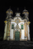 So Francisco de Assis, Ouro Preto at night
