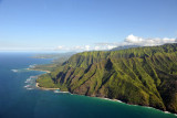 The Na Pali Coast meets the North Shore of Kauai
