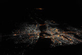 Khartoum and Omdurman, Sudan at night