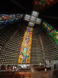 Panorama of the interior of the New Cathedral, Rio de Janeiro