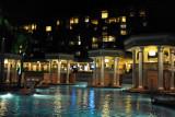 Pool of the Kauai Marriott at night