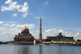 Masjid Putra with the lake and Prime Ministers Office