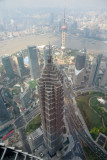 Looking down on Shanghais former tallest building, the Jin Mao Tower