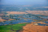 Flooded fields outside Yangon, Myanmar