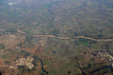 Descending towards Hyderabad, India