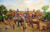 Pho Khun Ram Kham Haeng in the elephant battle with Khun Sam Chon, 1257 AD