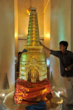 Stupa in the temple at the top of the Golden Mount