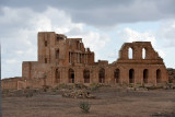 The largest structure at Sabratha, the partially reconstructed Roman Theater