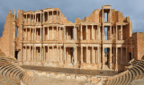 The sun comes out for a brief moment - Roman Theater of Sabratha