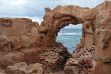 Eroded arch of the Seaward Baths, Sabratha