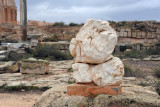 Interesting white stones, perhaps a highly eroded statue, Sabratha
