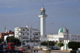 Main street of Al Khoms - mosque