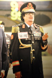 Colonel Qadhafi in military uniform, Gallery of the Revolution