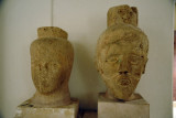 Carved heads from the Phoenician/Punic era