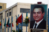 President Hosni Mubarak overlooking the roundabout at the end of the Alexandria Corniche
