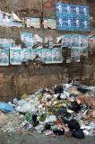 Garbage piled up next to the Mosque of Al-Maridani
