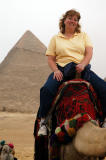 Debbie on her camel