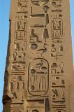 Obelisk of Thutmosis I, duck and sun disk = Son of Ra prior to the Nomen, the pharoahs 2nd name