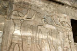 Thoth and Haroeris (Horus the Elder) annointing Ptolemy XII with Keys of Life