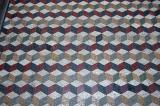 Roman geometric pattern floor mosaic Stolpermuster