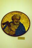 Glass mosaic of St. Matthew, Venitian, Canterbury Museum