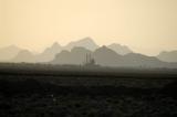 Mosque in the distance approaching Isfahan