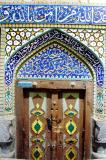 Colorful mosque door, Bazar-e Bozorg