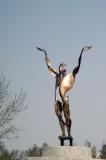 Sculpture along the Zayandeh River