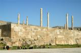 The palace complex at Persepolis sits on a raised terrace