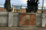 Front gate to the old US Embassy in Tehran