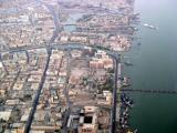 Basrah, Iraq with Saddams sunken yacht in the upper right