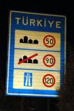 Welcome to Turkey. General speed limits.