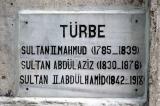 Tombs of Sultans Mahmud II (1785-1839), Abdlaziz (1830-1876), Abdlhamid (1842-1918)