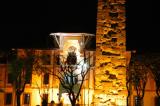 Rough-stoned Obelisk, Hippodrome, Sultanahmet at night